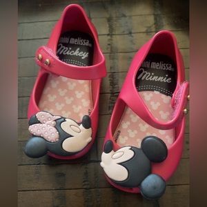 Mini Melissa Mickey and Minnie shoes